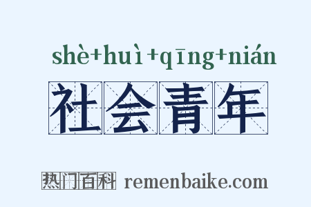 社会青年是什么意思的图片